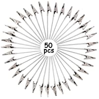 50 Piezas Clip Foto- Abrazadera Cocodrilo Alambre Metal- Foto Memo Clip- Clips Nota Foto Tarjeta- Accesorios Decoración…